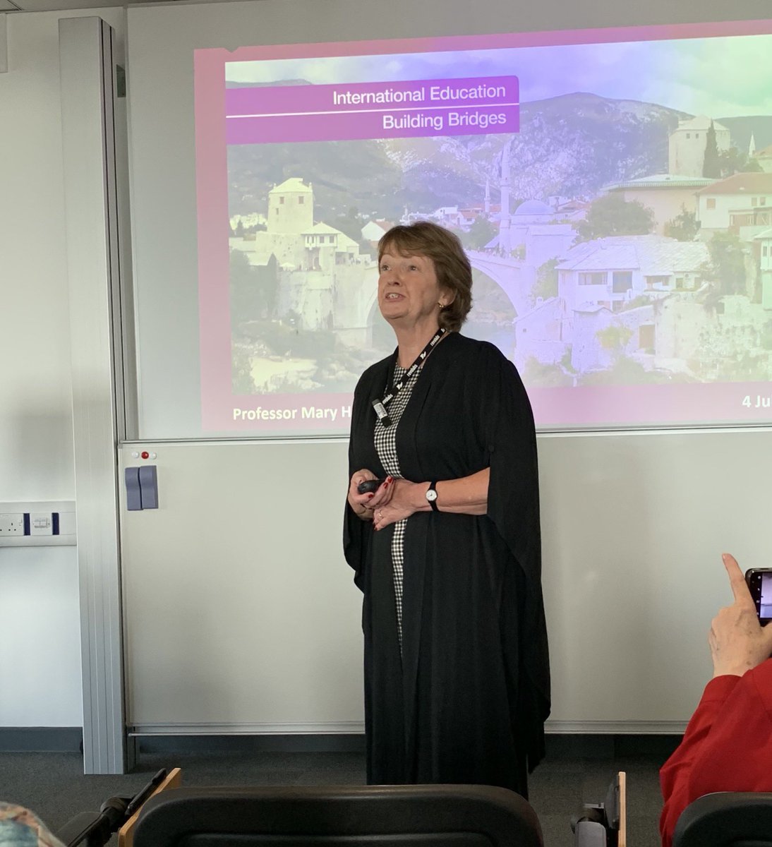 A real privilege to be in Bath for Prof Mary Hayden’s inaugural lecture on International Education and the bridges built during her journey.#UniofBath #internationalschools