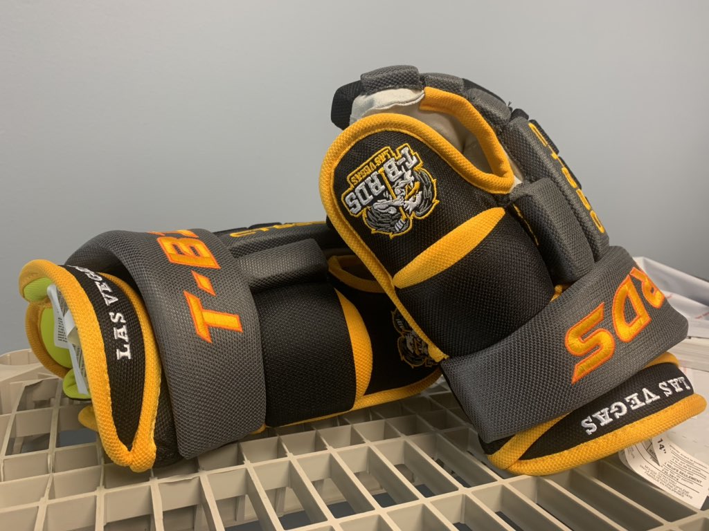 For there inaugural season the fellas @LVTbirdsHockey have gone with a simple design, ya right these things are off the chain! #Sincity #DesertHockey #CustomMitts <a href="/WINGMANSPORTS1/">Wingman Sports Corp.</a>