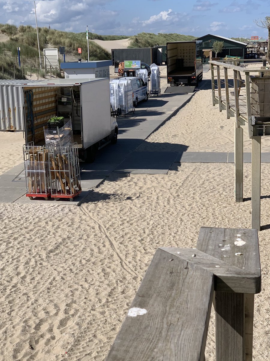 CoastThe's tweet photo. Mooi voor onze gasten die iets willen eten en drinken, parkeer terrein verplaats naar #Westlandse #strand @GemWestland https://t.co/OfGSw61DeD