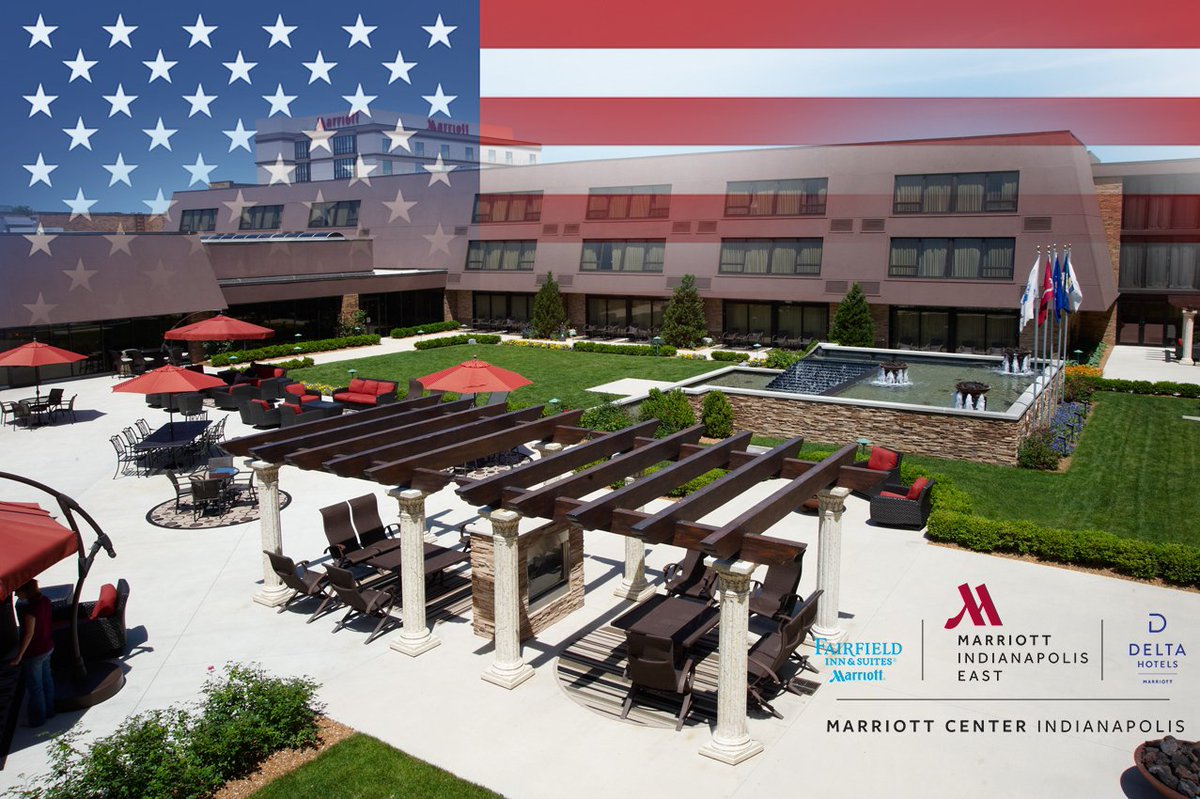 We're no stranger to being patriotic here at Marriott Center Indianapolis. With room names like Liberty Hall, Freedom Hall, and Veterans Hall you could say we celebrate July 4th everyday. Happy Independence Day everyone! #July4th #IndependenceDay #Marriott #Hotels