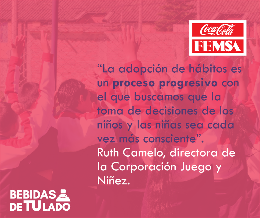 bebidasdetulado's tweet photo. La Corporación Juego y Niñez, en alianza con @FundacionFEMSA, desarrolló Ludonutrición, un programa que a través del juego enseña a los niños hábitos de vida saludables y activos. #VidaBalanceada https://t.co/rLKprNNJjs