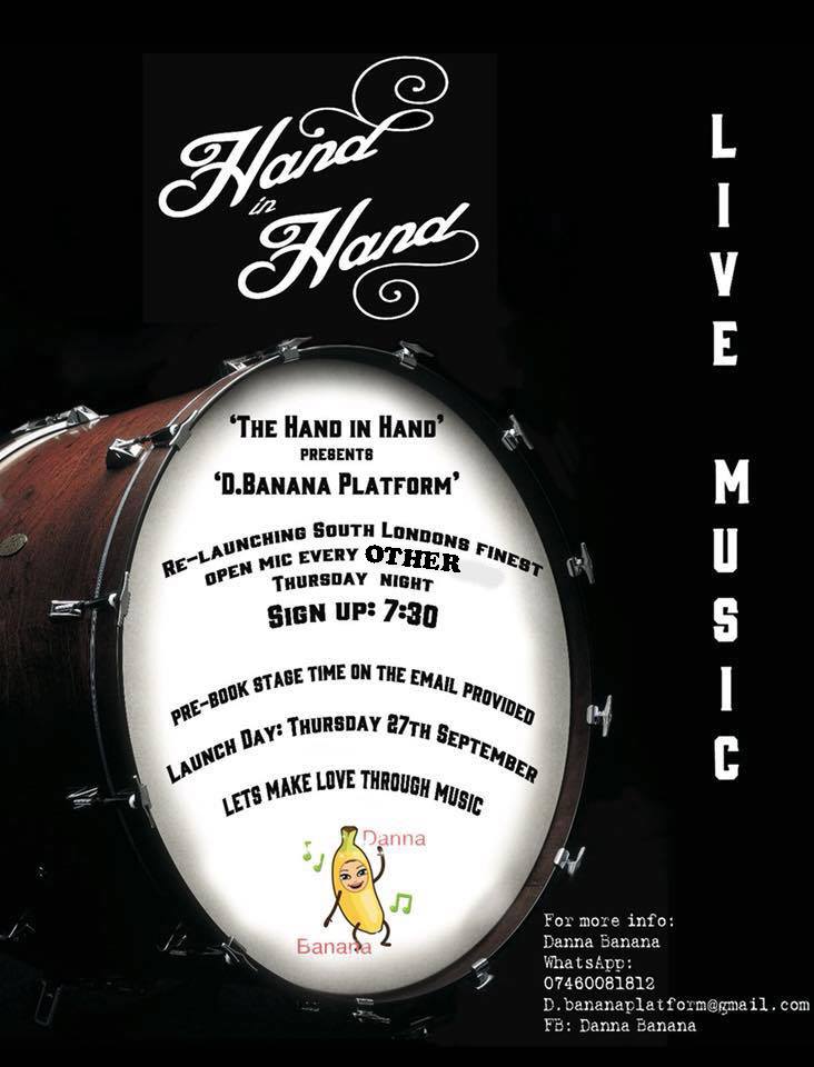 We've got glorious sunshine all day! Win! This evening sees our weekly Open MIc night on from 8pm with sign up from 7.30. All styles and abilities are welcome.

Love

The Hand

#sw2 #brixton #brixtonhill #openmic