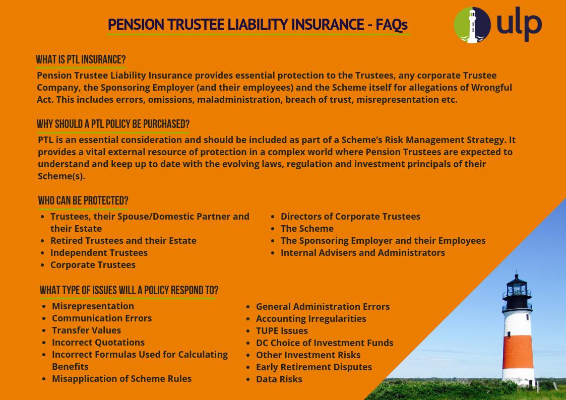 ulp_ltd's tweet image. For more information please contact ULP on 01234 340266 or email Karen Mansfield on kmansfield@ulpltd.co.uk.
#insurance #pensionschemes #trusteeliability #trustees