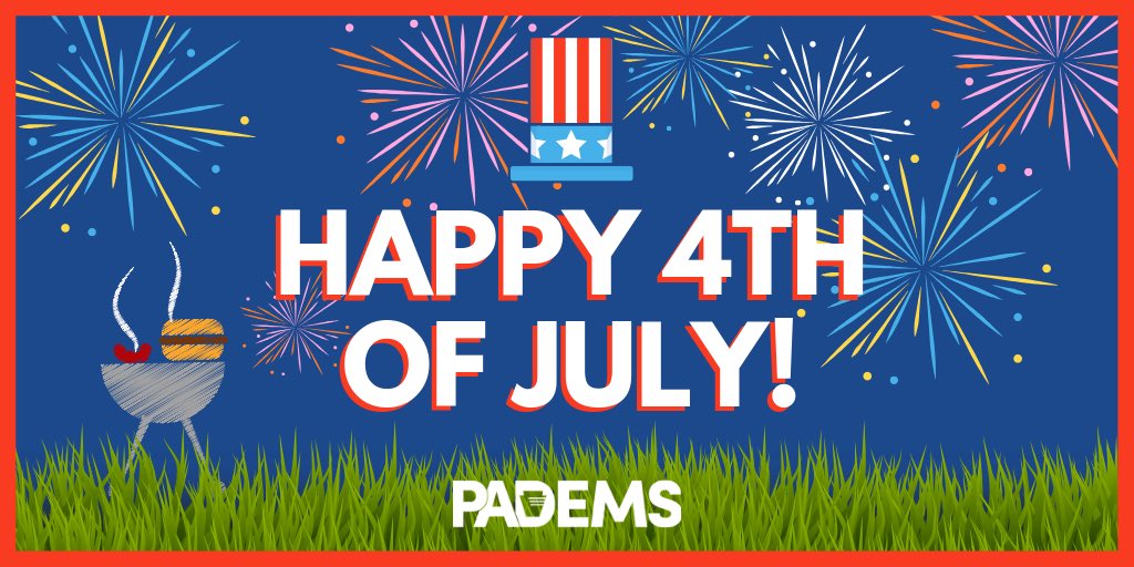 PADemParty's tweet photo. Happy #4thOfJuly to the state where it all began! https://t.co/TErtAmilMd