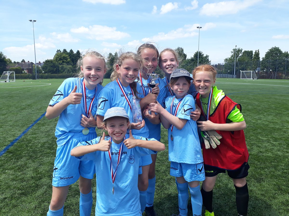 A fantastic performance from both the girls' football teams today! Team A won the tournament and team B Played fantastically well!