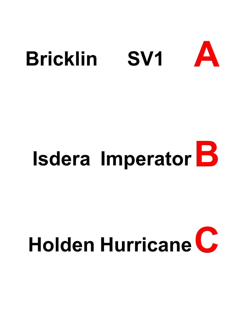 Only9built's tweet photo. What do we have here🤔
Answer A, B or C
Correct answers get entered into the draw for an #EBHat🧢
#Draw20 is Tonight 👍😎 https://t.co/jugM9GJgZd
