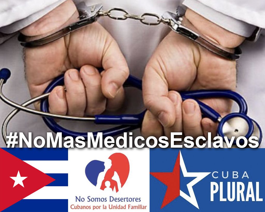 Maripil60144423's tweet photo. Salio la venda de los ojos hoy los médicos estamos claros de las verdaderas intensiones de la cooperacion humanitária q proclama Cuba #NoMasMedicosEsclavos #ParoleEsLibertad
@SSFHelp @marcorubio @SenatorMenendez @martinoticias @MarioDB @POTUS @juanjuanalmeida https://t.co/ohxEuvHc9F