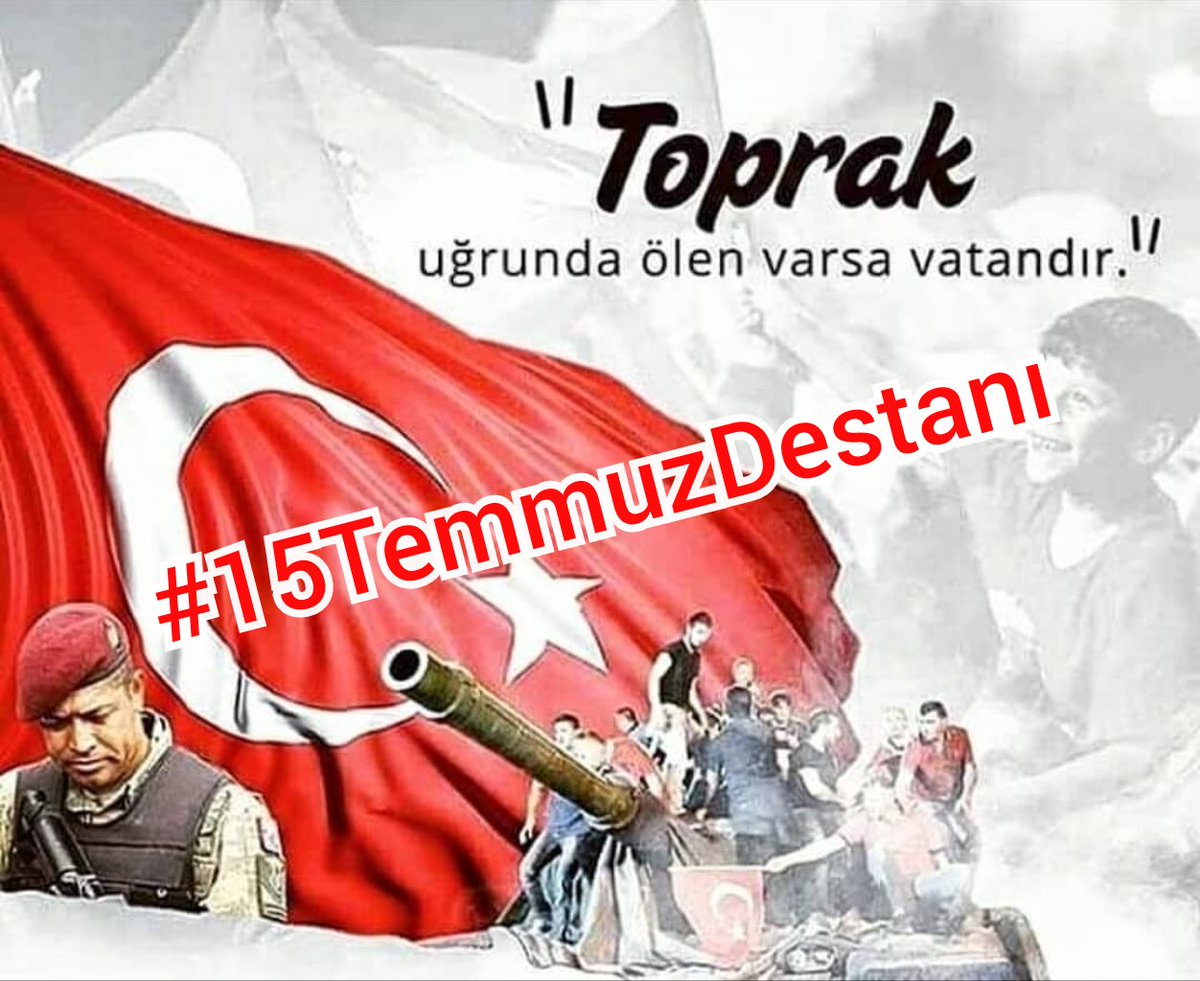 @Laz__DiyiLer @571_Kubra_ @___HLL_ASK__ @Yagiz_4141 @Vanseven7 @lazogli_55 @6_hzlll @PeriSelam @AsiHurrem @alisan_altuntas Allah'ım bu ülkede Ezanları susturma,

Allah'ım Vatanımıza göz koyanlara fırsat verme,

Allah'ım göklerde dalgalanan Ay Yıldızlı Bayrağımızı ebediyen dalgalandır

AMİN

#15TemmuzDestanı