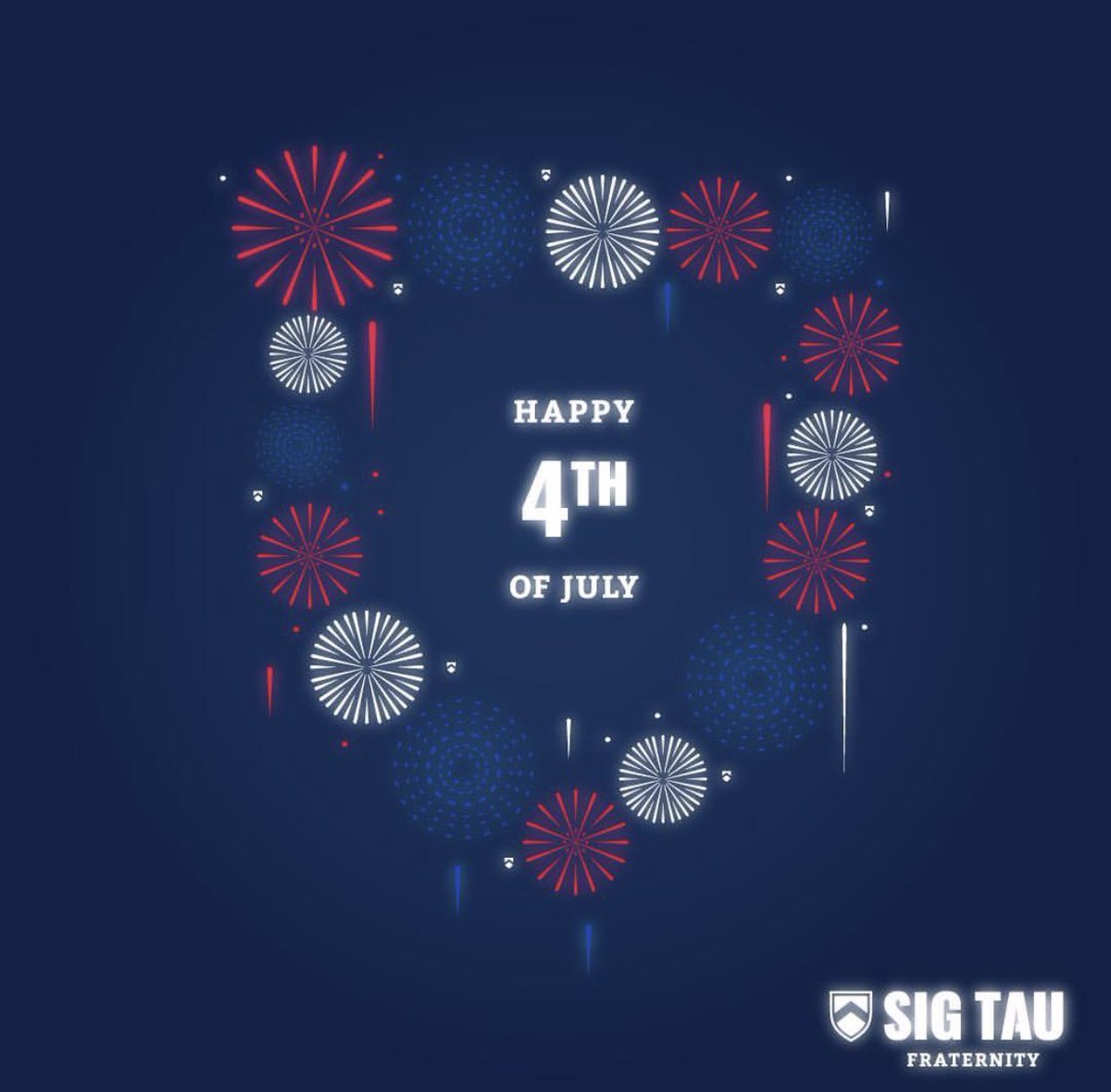 The brothers of Sigma Chapter wish everyone a Happy 4th of July! #IndependenceDayUSA