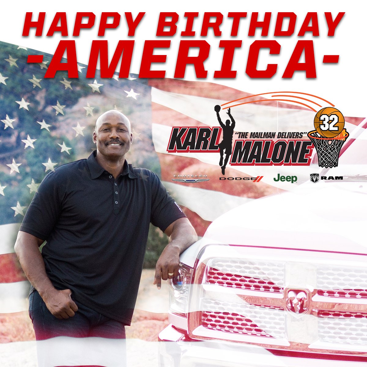 maloneheber's tweet photo. From all of us here at Karl Malone Chrysler Dodge Jeep Ram in Heber City we want to wish you a happy and safe Independence Day!
#chrysler #dodge #jeep #ram #karlmalone #utah #utahtrucks #utahgram #thefourth #america #independenceday #the4th #july4th #hebercity #heber #heberutah https://t.co/9xcLYTQh8Y
