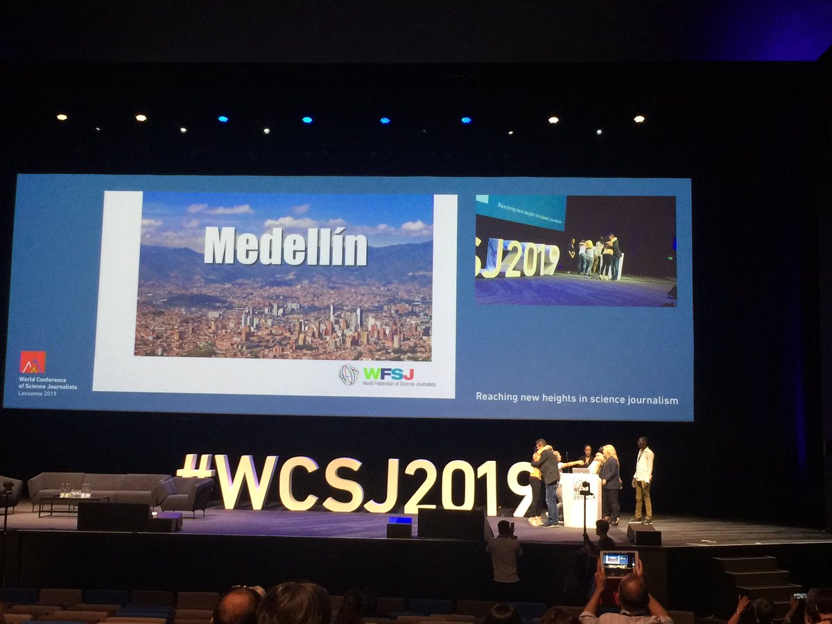 snightingale's tweet photo. #WCSJ2021 will be in ... drum roll ... Medellín, Colombia! #WCSJ19 excitement!! https://t.co/weD2THYQP9