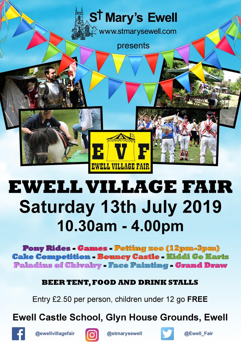 Ewell_Fair's tweet photo. Not long to go now !

Hope you can join us :) https://t.co/eoMi8yISYS