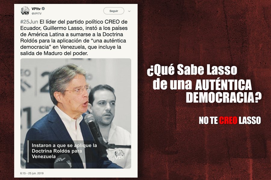 Guillermo Lasso ahora defiende la libertad y los DDHH, pero en el 1999  dejó en la miseria a miles de ecuatorianos con el feriado bancario #NoTeCreoLasso