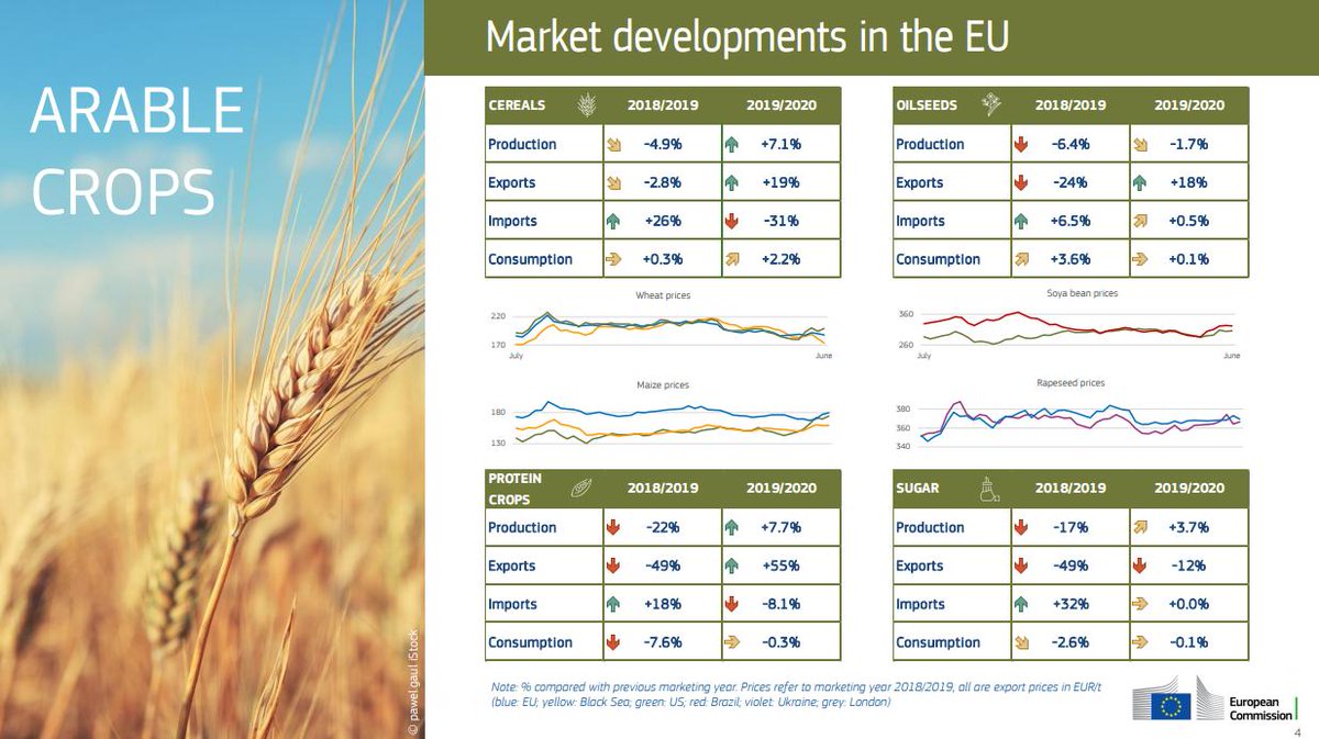 EUAgri's tweet photo. Expectations for EU agricultural markets in 2019-2020:

🥩 EU meat exports on the rise 
🌾 Higher cereal production
🌿 Recovering olive oil sector in 🇮🇹 &amp; 🇬🇷 

More info in our latest #AgriOutlook report
 → https://t.co/am2RWb5dqv 🔍 https://t.co/lPCbPJOVai