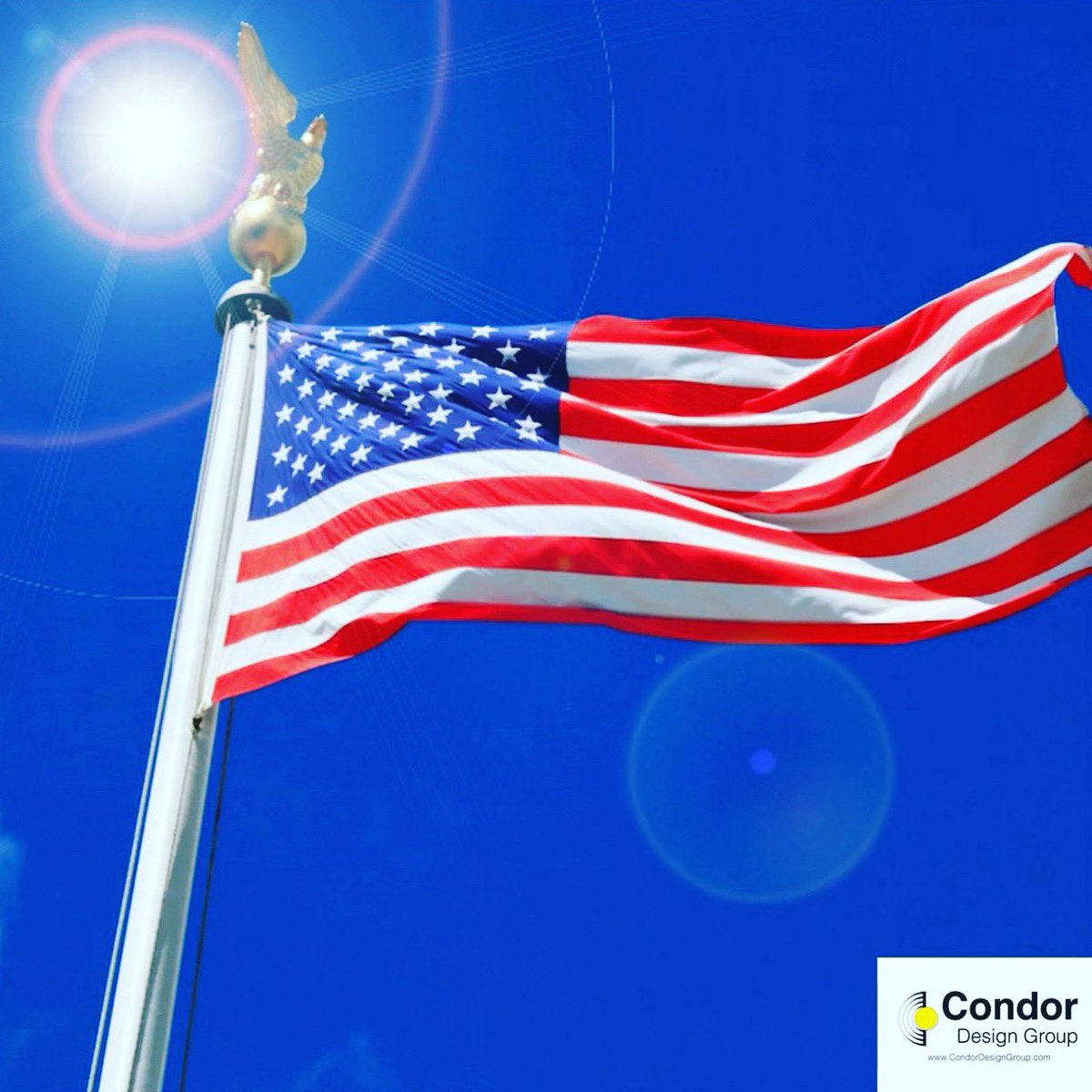 CondorDesignGrp's tweet photo. Happy #IndependenceDay to all of the Americans that have both helped and inspired us on our journey. #USA #America #4thofJuly https://t.co/eRaheJmdrI