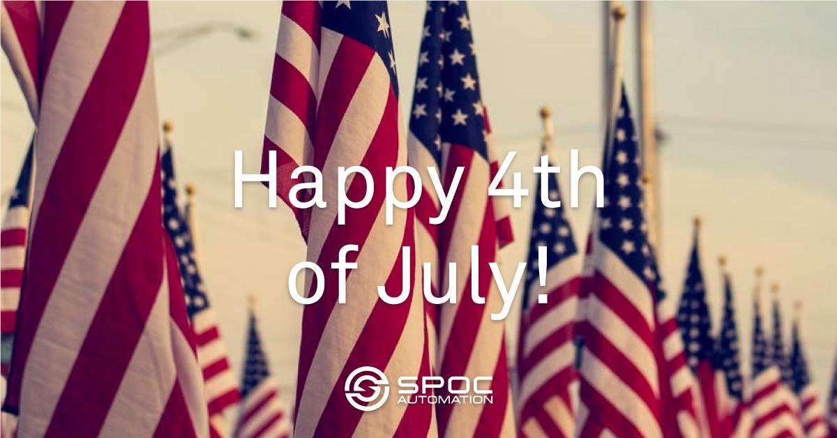 SPOCAutomation's tweet image. Happy #4thofJuly from all of us at SPOC! We hope you have a safe and wonderful day!