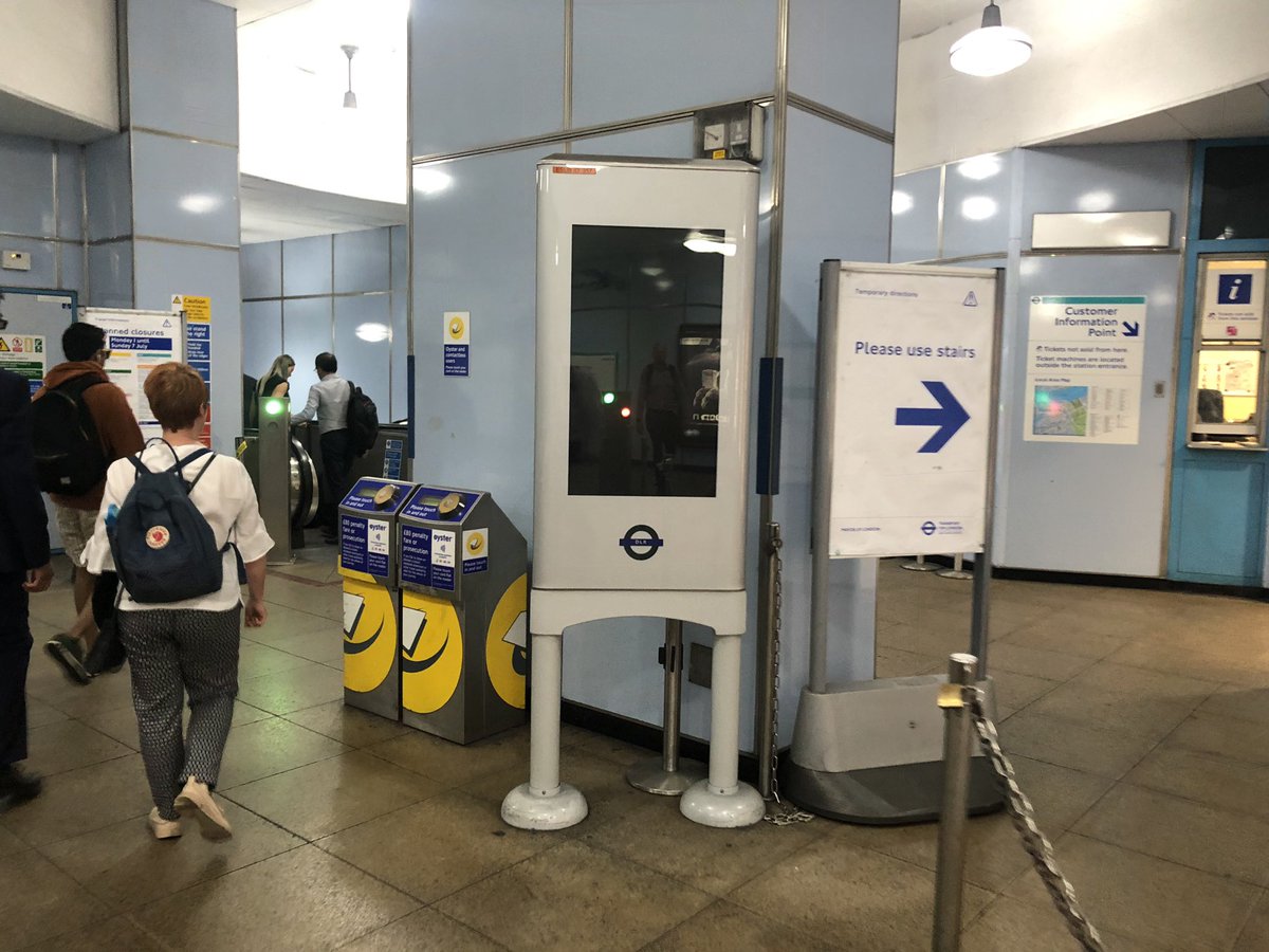 CSarkEscalator's tweet image. Were you fooled by my use of the “please use stairs” sign today? Actually I’m in full working order, but since you’d got used to walking.... 😉