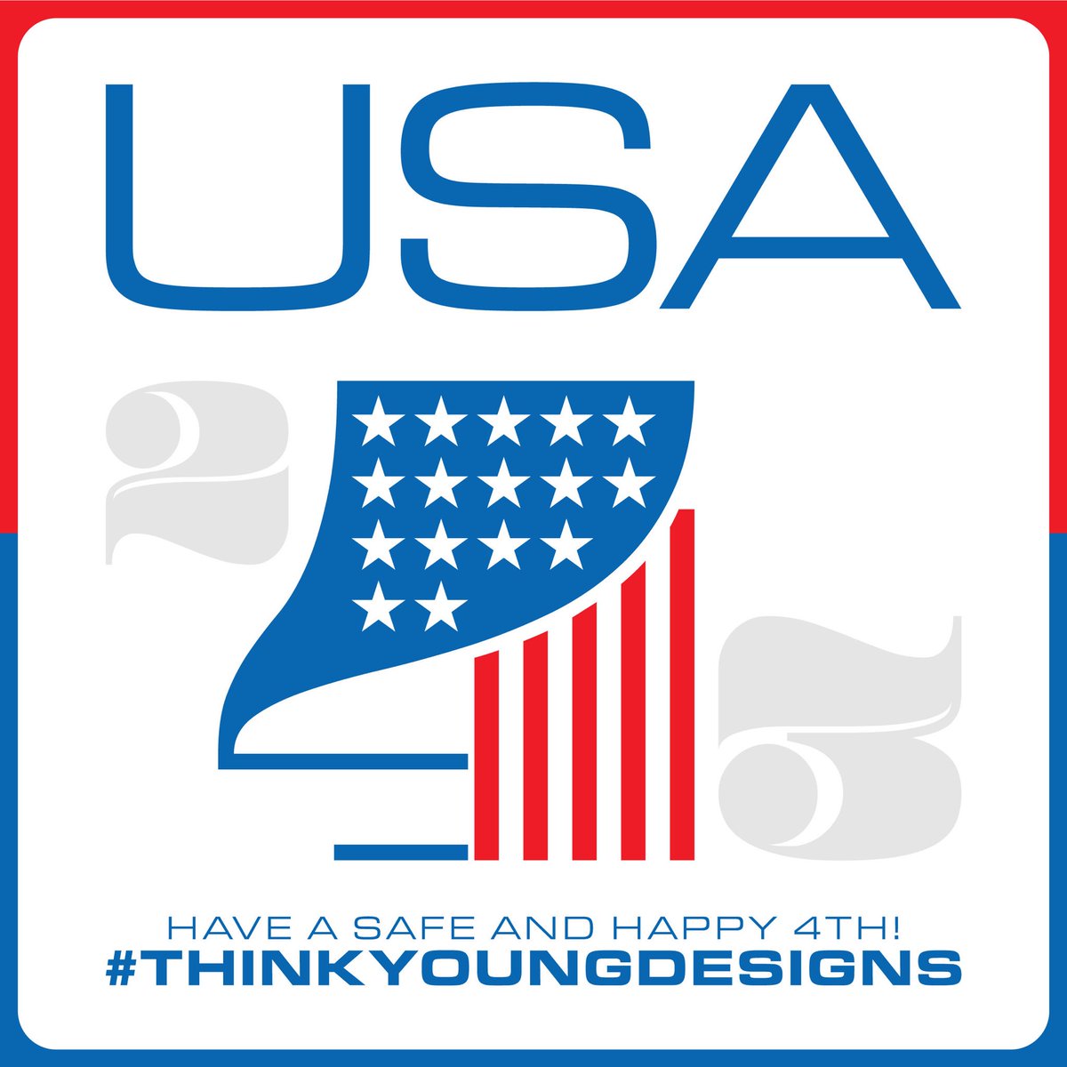 thinkyoungOK's tweet photo. Have a safe and Happy 4th from all of us @thinkyoungdesigns #Merica #America #happy4thofjuly #ThinkYoung #BrokenArrow #Oklahoma #branding #design #logo #logodesigner #logodesign #redwhiteandblue #peace #love #usa https://t.co/GJWQ8Nslpe