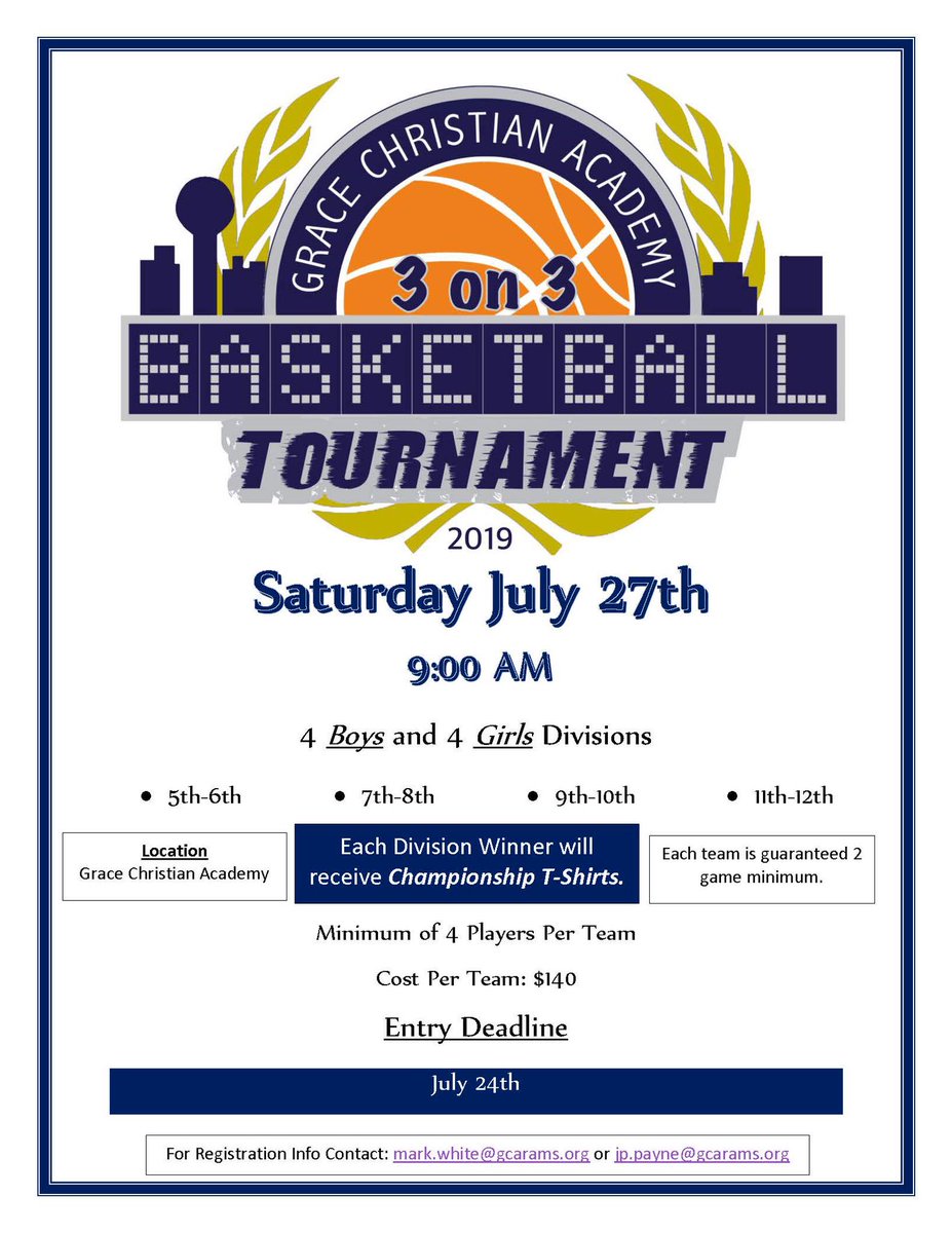 BasketballGrace's tweet photo. 3 on 3 Youth Tournament-Put a team together and register at https://t.co/CgaPSlaC1N #3on3 @GCARamsHoops
@JamesHPayne https://t.co/Kl4N1h8whF