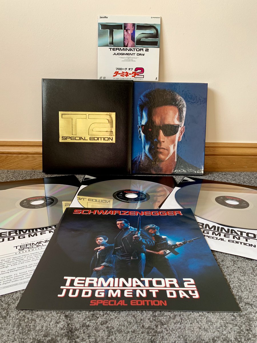 jet_set_retro's tweet photo. #Terminator2 #IllBeBack #HastaLaVistaBaby #LaserDisc #Schwarzenegger #GunsNRoses #YouCouldBeMine #OneLiners #THX #RetroFormat #RetroVision #LaserdiscCollection #LaserdiscCollector #LaserdiscForever #HomeVideo https://t.co/DVTB0dH1ZZ