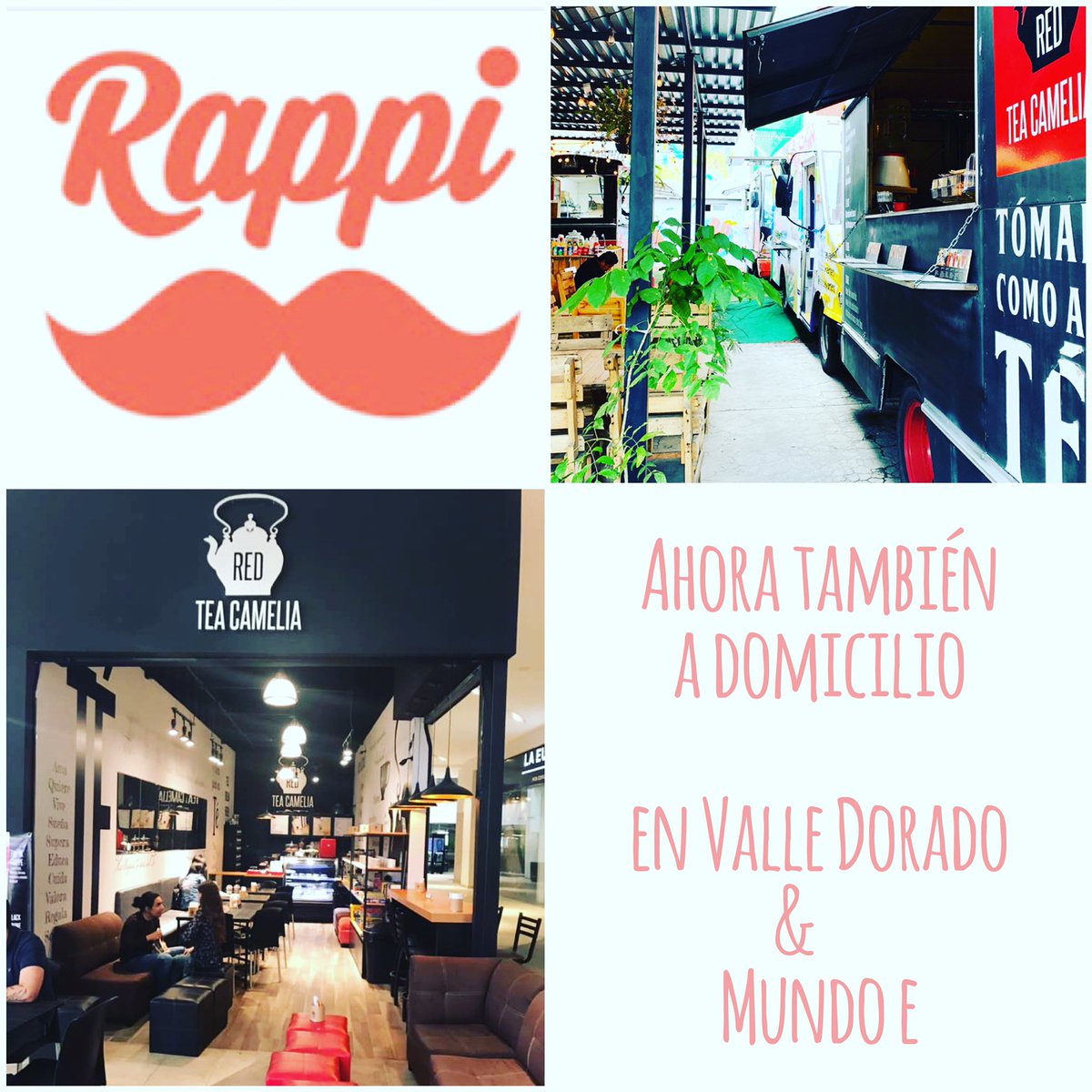 Ya tenemos Rappi para todos los que están cerca de Valle Dorado a partir de hoy tendremos servicio a domicilio por Rappi! 🛵❤️
Horarios Foodtruck:
Lunes cerrado
Martes: 1pm a 9pm
Miércoles: 1pm a 10pm
Jueves: 1pm a 10pm
Viernes: 1pm a 11pm
Sábado: 1pm a 11pm
Domingo: 1pm a 9pm