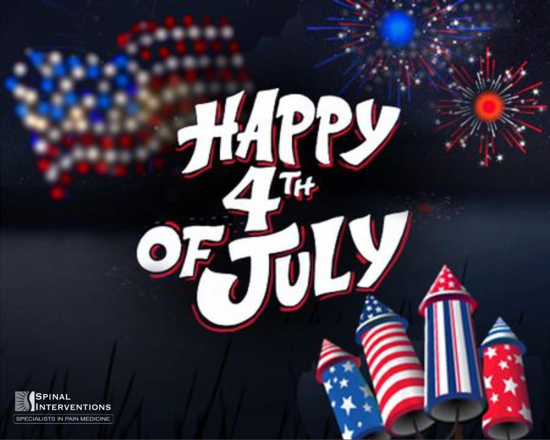 SpinalInterven's tweet photo. Happy Independence Day! We hope you all have a great day full of fun and sun! 
#IndependenceDay #July4 #SpinalInterventions https://t.co/2BhNTnKWpL