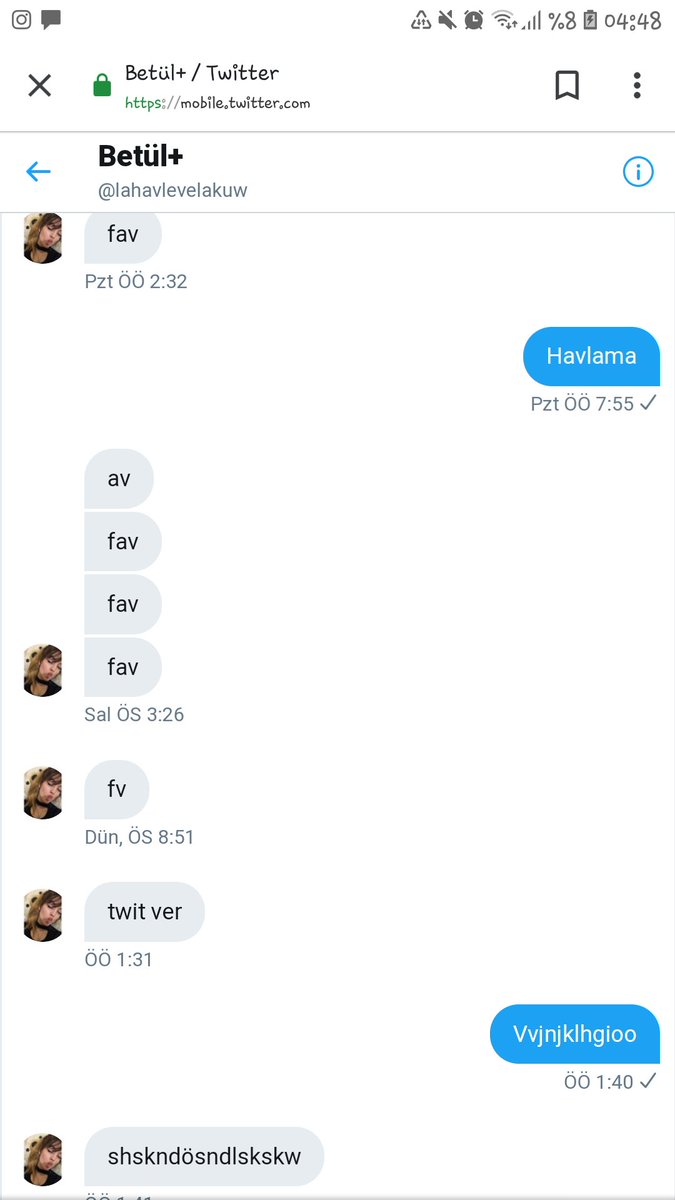 Betülün benimle takılma amacı:(
@lahavlevelakuw