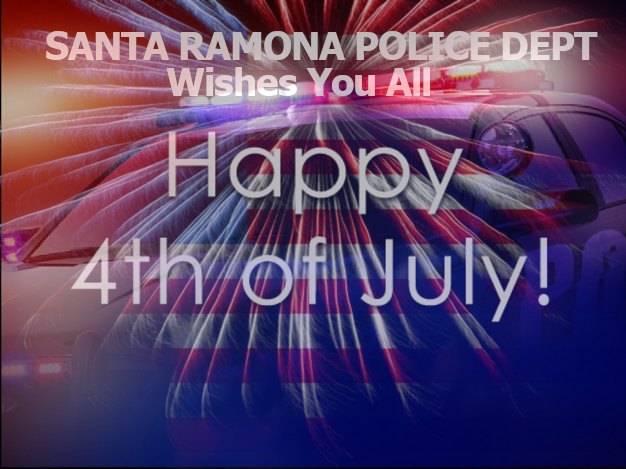 santa_pd's tweet photo. SRPD Wishes Everyone a Safe and Happy 4th of July https://t.co/A6kwiU96nR