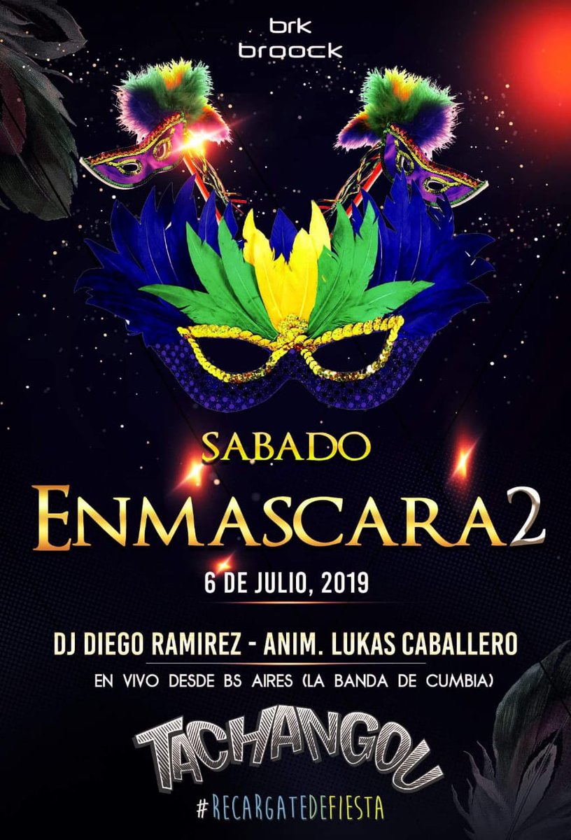 BroockC's tweet photo. Después de una semana bastante tranquila abrimos nuestras puertas  con "Enmascara2" la fiesta que no te podes perder de ninguna manera!!! Con muchas sorpresas y Tachangou en vivo desde https://t.co/NR7cNaM2xs💣💣💣 https://t.co/lycyhNfWI2