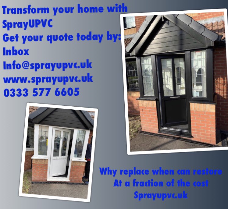 Transform your premises with <a href="/sprayupvc/">SprayUPVC Ltd</a> #improvement #home #businessowner #WOW #Windows