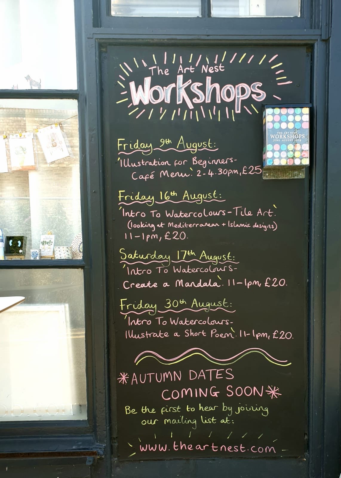 The Art Nest On Twitter Workshop With Availability This Summer Watercolours Beginners