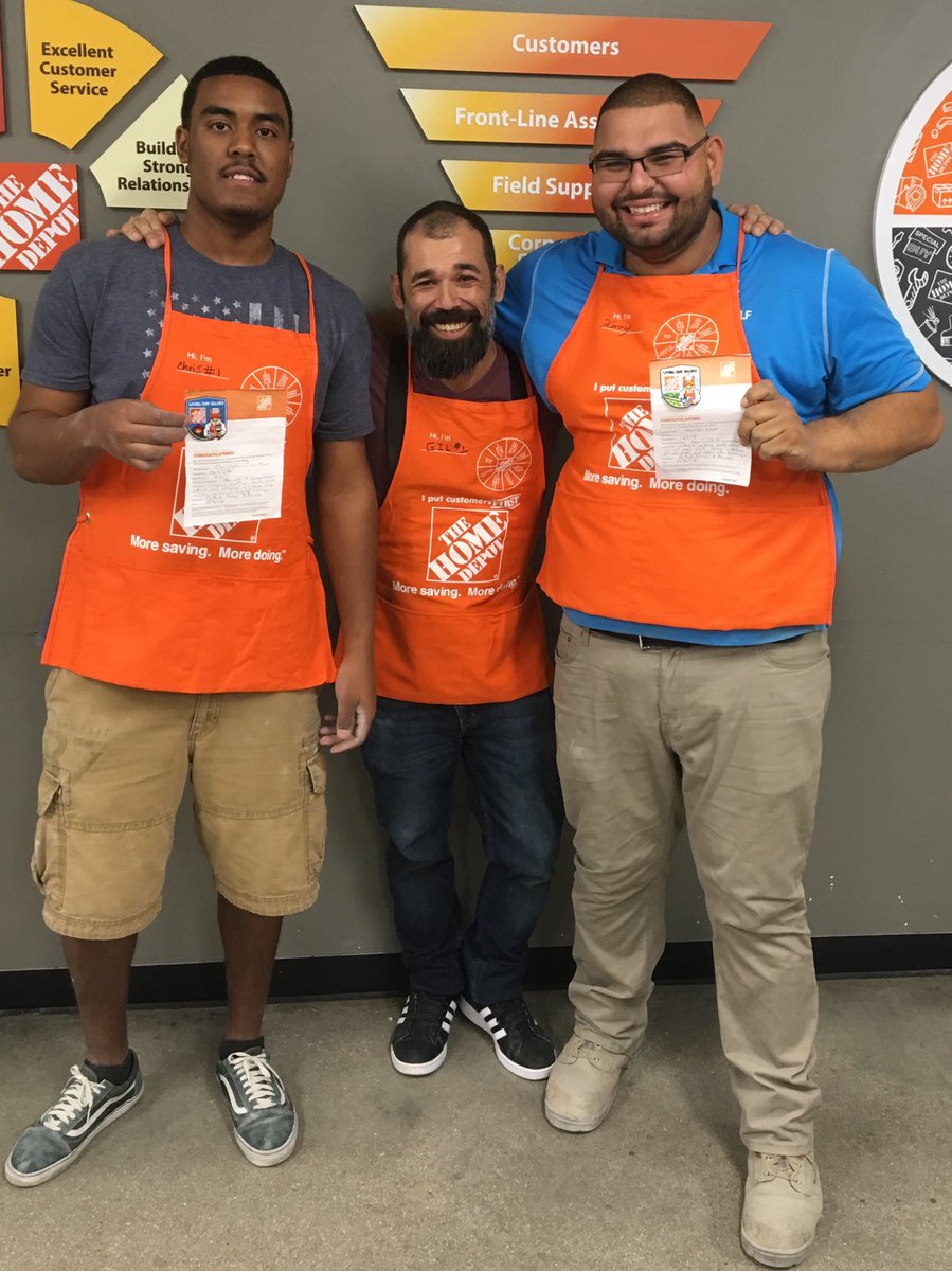 Recognizing building a lumber associates Chris and Harrison for everything they do for our department and making sure to keep our ORANGE PROMISE.