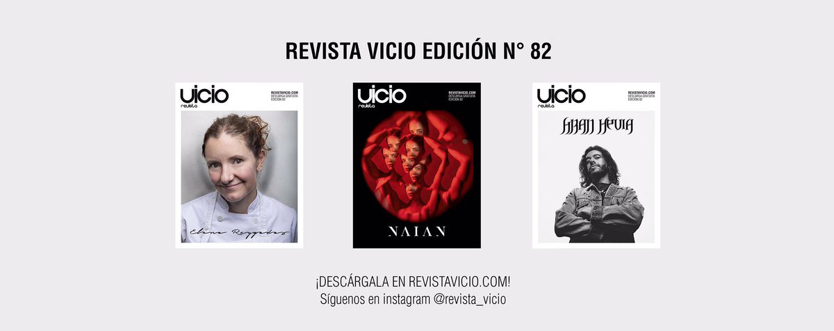 revista_vicio's tweet photo. #VicioEdiciones DESCARGA GRATIS nuestras ediciones. 

La chef mexicana  @e_reygadas , Guinista, productor y Stand Up @fran_hevia   y la actriz @Naian_GN https://t.co/srKrT9fYeA https://t.co/A5gDlL8kSd