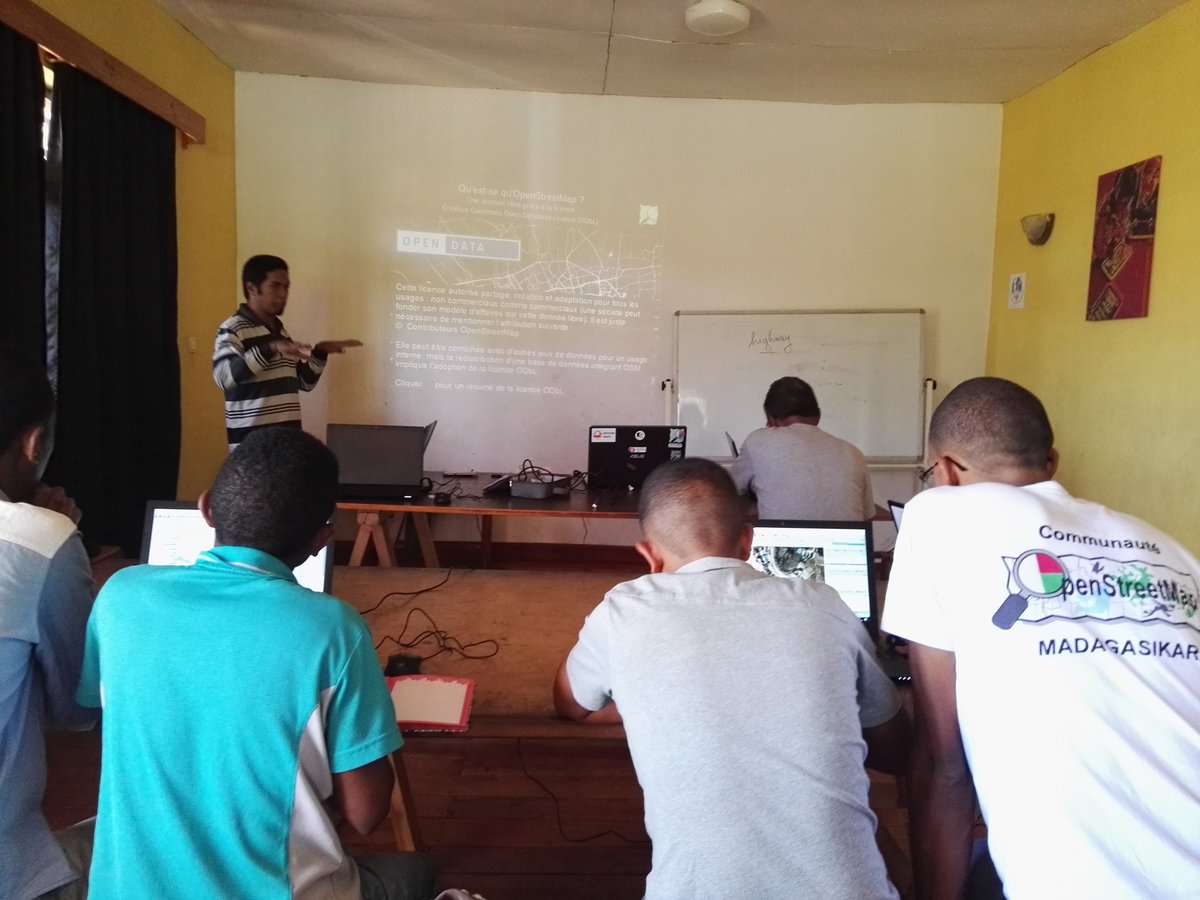 TSF_Intl's tweet photo. Learning the basics of cartography and contributing to the map of the #Itasy region thanks to @OpenStreetMap #Madagascar at our IT Cup centre in #Miarinarivo #TSF_Mada #TSF_DigitalDivide https://t.co/HXTCbYvQnx