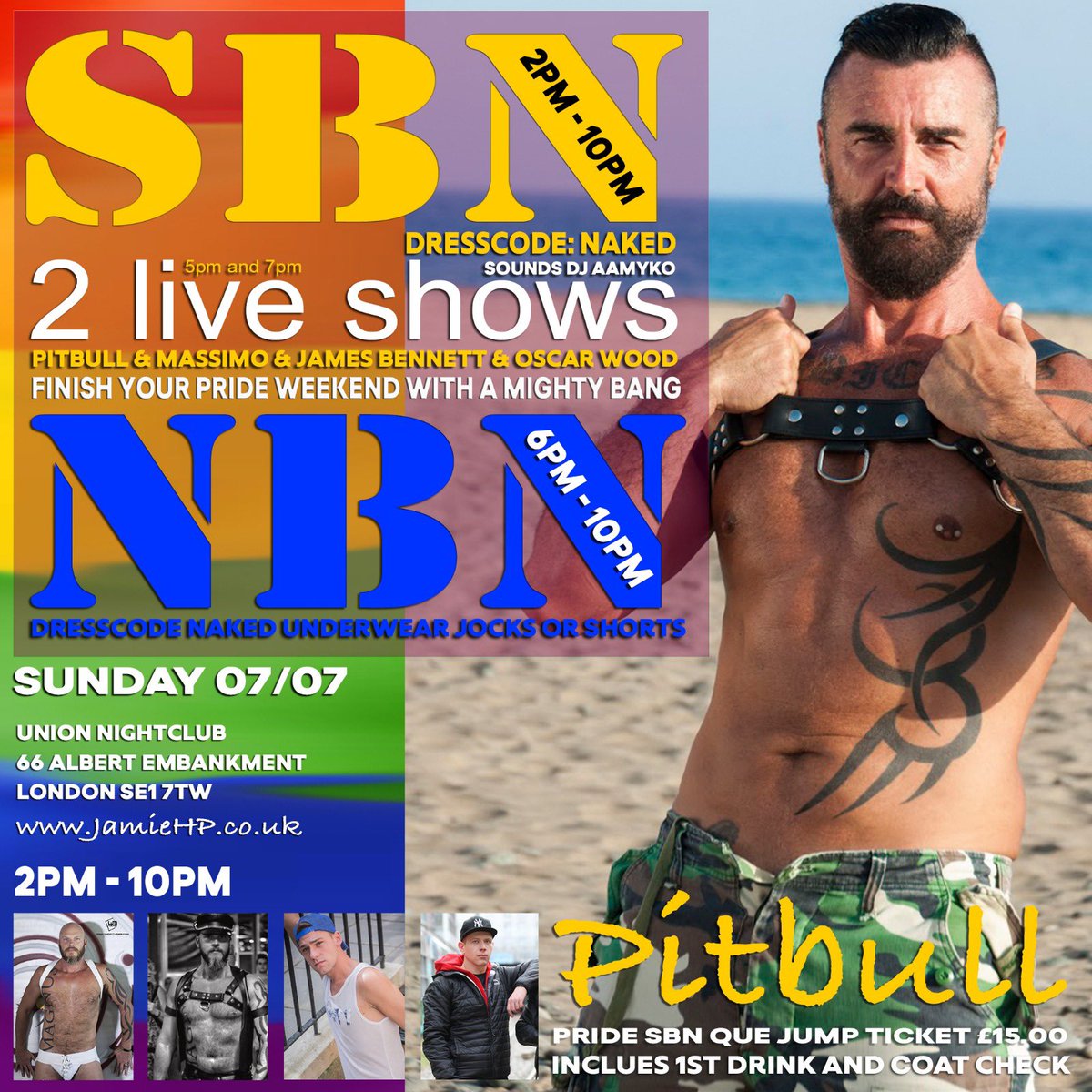 pornmother1's tweet photo. So this Sunday 4 of my faves are on stage and I got 1 in my box (Dj box that is) @jamesbennettxxx @Pitbull_XXXL @OscarWoodxx @XxxMagnus @Aamyko love at 5pm and sponsored by @ClonezoneUK #sbn #jamiehp #Pride2019 https://t.co/l8pTgeOACm