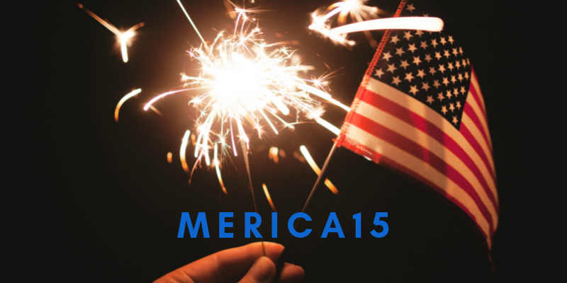 Eating a hot dog and singing Bruce Springsteen might feel like a suitable enough celebration of the 4th of July, but no matter which side of the pond you're on, until Midnight (GMT) Sunday, get 15% off any order at checkout using the code MERICA15!