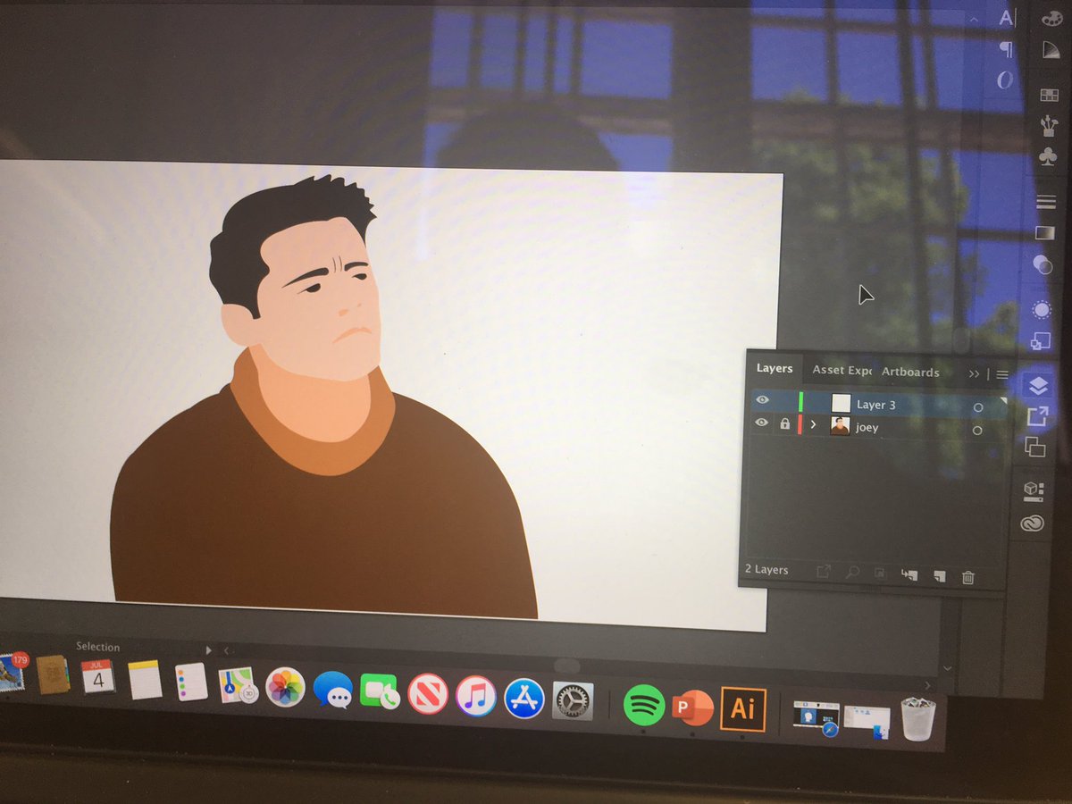 Sometimes I have to sit back and realise I just created this and call it work. #graphicdesign #joeytribiani #friends #honestlythisiswork