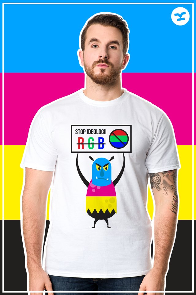 Ideologia RGB bestialsko wbija się do naszych domów zagrażając tradycyjnemu CMYK i RYB. Jako firma sprzeciwiamy się temu i mówimy o tym głośno. 

Sama myśl, że nasze dzieci będą oglądać jakieś hue, napawa nas nasyceniem!
bit.ly/stop-rgb