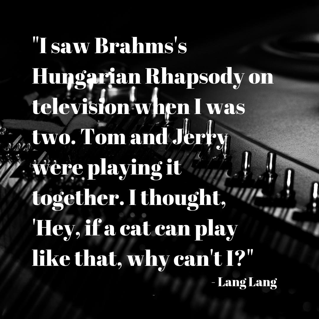 PianoSix's tweet photo. If Tom and Jerry can do it, you can too! Thanks for the words of encouragement #LangLang! #MusicEducation https://t.co/Lb3LoXAMgy