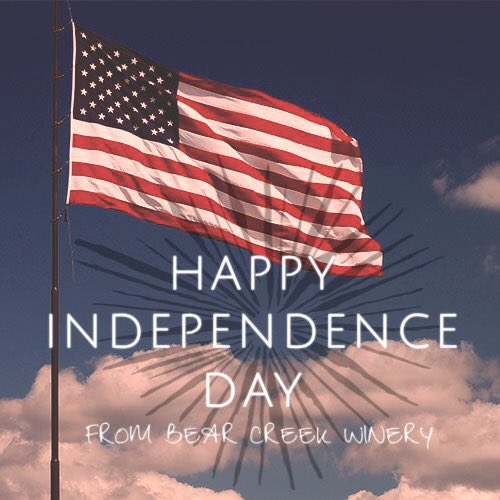 bearcreeknd's tweet photo. Happy 4th of July! Just a reminder we are CLOSED this weekend to celebrate the holiday! We look forward to seeing you again in the tasting room next Thursday, July 11th for our regular hours and again at the @redrivermarket opening on July 13th! 
#wine #winend #bearcreekwinery https://t.co/tbZukPtVYV