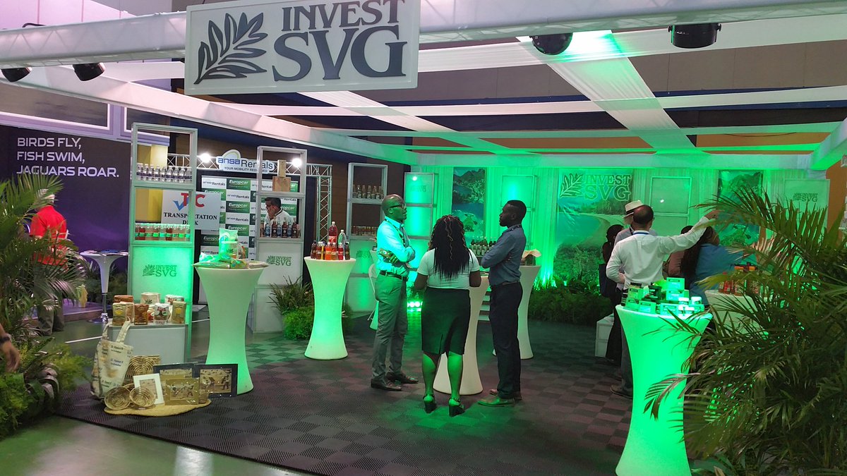 Invest_SVG's tweet photo. Invest SVG is currently at the Trade and Investment Convention (TIC) in Trinidad (July 4 - 7) - showcasing its services, as well as several Vincentian businesses, with the aim of securing new markets.
#ExportDevelopment #ExportDevelopmentSVG #InvestInSVG https://t.co/dGUBbL0rMW