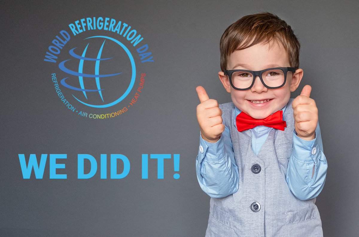 WE DID IT!  The first #WorldrefrigerationDay #Wrefd19 was a monumental success. Thank you to all our partners, sponsors and supporters around the world that made this possible. Wonderful people doing amazing work
 Every thing starts with awareness. We are on our way. We did it!!