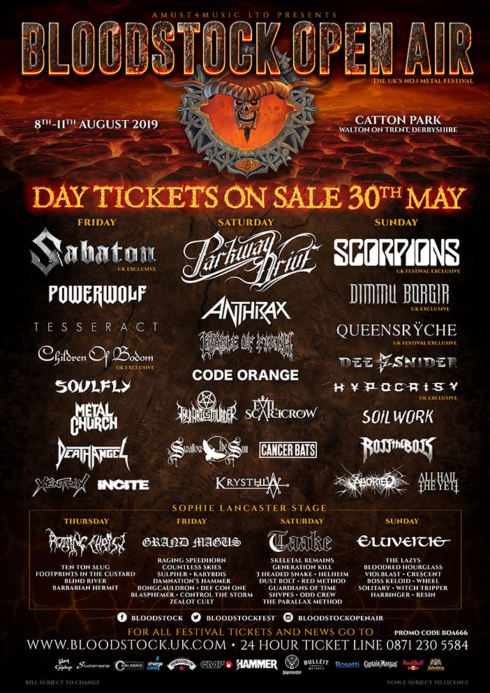 Distorted_Mag's tweet photo. .@EyesoftheRaven, @SophieSparham, @VictusBand, Goat Monsoon, Setheist, Damim, @FallenTemples, The Hope Burden and more announced for @BLOODSTOCKFEST! https://t.co/XO7hTOKLP3 https://t.co/NLR0rUDqCG