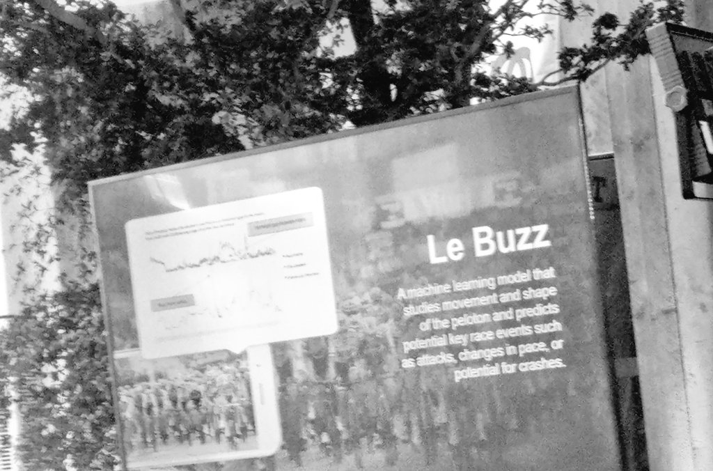 maartenbossuyt's tweet photo. The future cycling team coach is called 'le buzz' #admbe #hellontt #TDF2019 #vivelevelo https://t.co/yzYnlHgDfJ