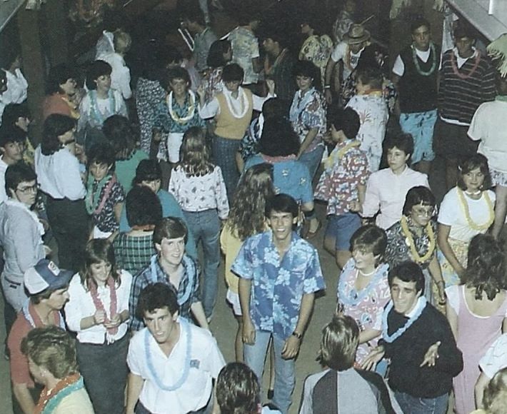 Partying in 'The Barn', 1986! What are your memories of the Barn at @UPEI? #UPEI50 #80shair #80sfashion #PrinceEdwardIsland