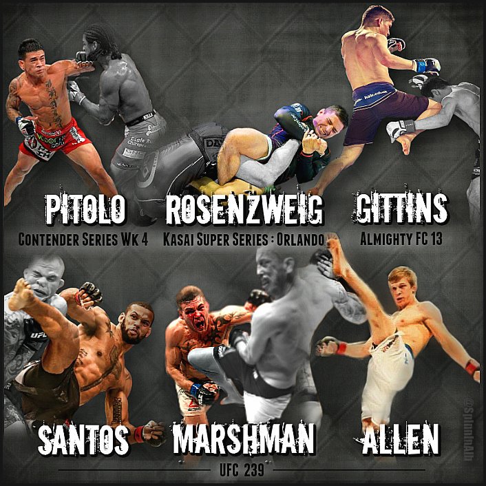 SpinninAlb's tweet photo. A long weekend (thu-tue) of exciting MMA.
S/O...
Rosenzweig #KasaiSuperSeries
Gittins #AFC13
Santos, Allen, Marshman #UFC239
Maki Pitoto #DWCS *wk3
#topfighters Good luck guys 👊 https://t.co/7jmQ74etQh