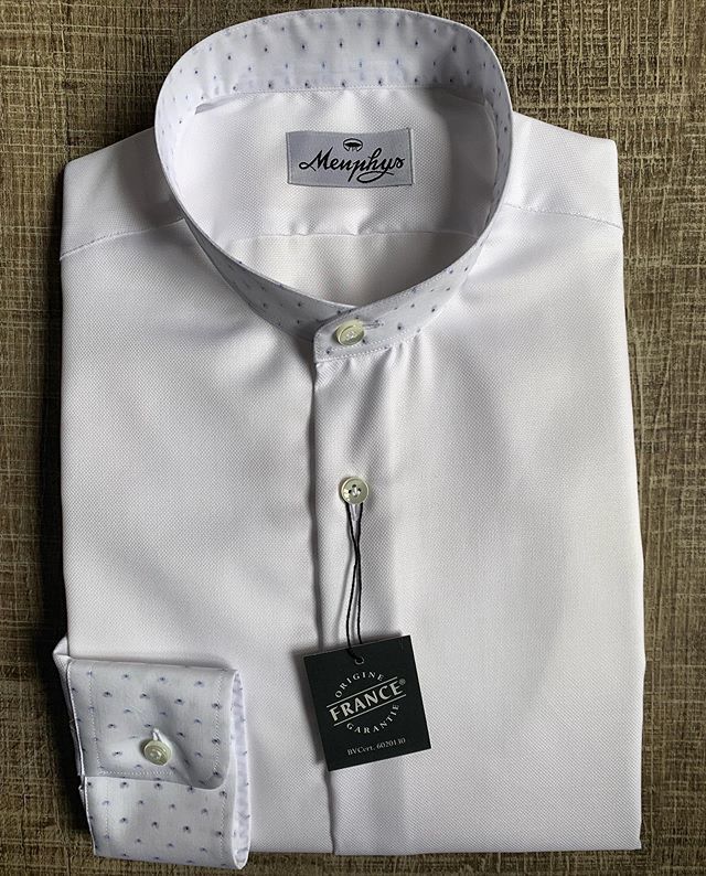 #chemise #surmesure #menphys #homme #tissu #bouton #colofficier #col #nacre #opposition #popeline #blanc #motifs #bleu #madeinfrance #originefrancegarantie #style #hommestyle #tenue #tenuedujour #vetements #vetementhomme #dressing ift.tt/328Caat