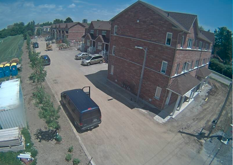 HabitatGTA's tweet photo. We're well underway at the #McLaughlinBuild this summer. We'll begin landscaping with plants, decks, etc for all thirteen homes! #HabitatBuildDay #hammertime https://t.co/ywPnZ6bIkA