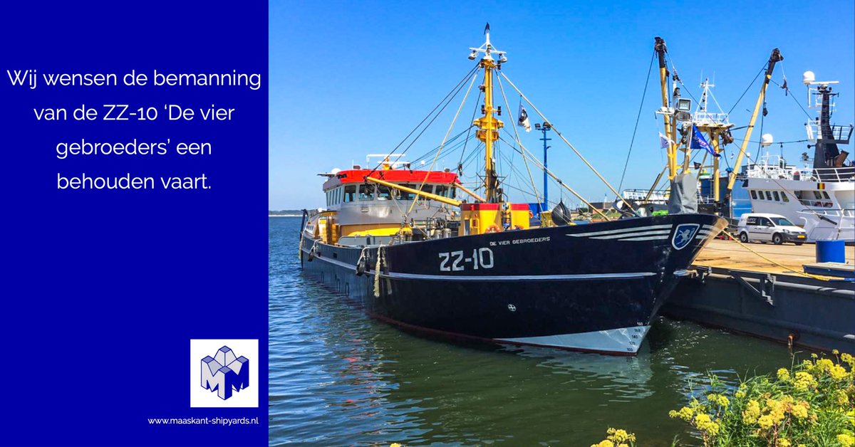 Maaskant Shipyards wenst de bemanning van de ZZ-10 ‘De vier gebroeders’ van Mosselkwekerij Schot uit Zierikzee een behouden vaart toe. #maaskant #stellendam #mosselkwekerij #zierikzee
