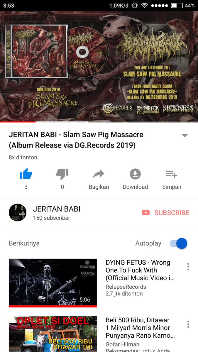 this is the best part of us one song with our album title full of struggle proudly presenting an album to slam your head. help us share our work through this YouTube 🔨🔨🔨🔨

#slam
#brutaldeath
#slamworldwide
#jeritanbabi
#indonesiandeathmetal